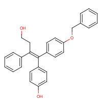 176671-76-4 (E)-γ-[(4-Hydroxyphenyl)[4-(phenylmethoxy)phenyl]methylene]benzenepropanol chemical structure