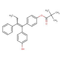 364635-60-9 (E/Z)-1-(4-Hydroxyphenyl)-1-[4-(trimethylacetoxy)phenyl]-2-phenylbut-1-ene chemical structure