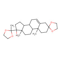 3386-00-3 17a-Hydroxypregn-5-ene-3,20-dione-3,20-bis(ethyleneketal) chemical structure