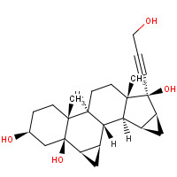 82543-17-7 17-(3-Hydroxy-1-propynyl)-6b,7b:15b,16b-dimethyleneandrostane-3b,5b,17b-triol chemical structure