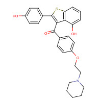 185416-01-7 4-Hydroxy Raloxifene chemical structure