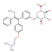 165460-33-3 (E)-3-Hydroxy Tamoxifen O-b-D-Glucuronide chemical structure
