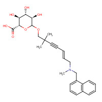 99473-12-8 Hydroxy Terbinafine b-D-Glucuronide chemical structure