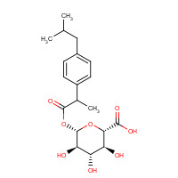 115075-59-7 Ibuprofen Acyl-b-D-glucuronide (mixture of diastereomers) chemical structure