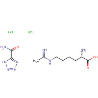 1322625-19-3 L-N6-(1-Iminoethyl) Lysine 5-Tetrazole Amide, Dihydrochloride chemical structure