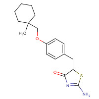 85010-66-8 rac 2-Imino-5-[4-(1-methylcyclohexylmethoxyl)benzyl]thiazolidine-4one chemical structure