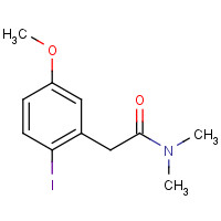 99540-20-2 2-(2-Iodo-5-methoxy-phenyl)-N,N-dimethyl-acetamide chemical structure
