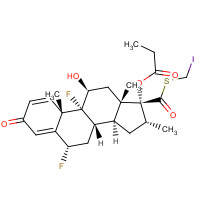80474-67-5 5-Iodomethyl 6a,9a-Difluoro-11b-hydroxy-16a-methyl-3-oxo-17a-(propionyloxy)-androsta-1,4-diene-17b-carbothioate chemical structure