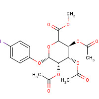 490028-18-7 4-Iodophenyl 2,3,4-Tri-O-acetyl-b-D-glucuronide Methyl Ester chemical structure