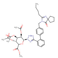 224170-69-8 Irbesartan N-b-D-2,3,4-Tri-O-acetyl-glucuronide Methyl Ester chemical structure
