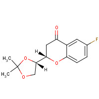 797054-20-7 (1'S,2S)-2-[(1',2'-O-Isopropylidene)dihydroxyethyl]-6-fluorochroman-4-one chemical structure