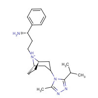 376348-71-9 (1S)-3-[3-(3-Isopropyl-5-methyl-4H-1,2,4-triazol-4-yl)-exo-8-azabicyclo[3.2.1]oct-8-yl]-1-phenyl-1-propanamine chemical structure
