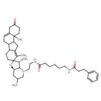 306387-90-6 3-Keto-N-aminoethyl-N'-aminocaproyldihydrocinnamoyl Cyclopamine, >80% chemical structure