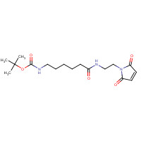 1076198-36-1 N-(2-Maleimidoethyl)-6-t-Boc-aminohexanamide chemical structure