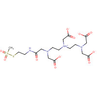 1246817-77-5 N-[S-Methanethiosulfonylcystaminyl]diethylenetriaminepentaacetic Acid, Monoamide (2:1 mixture of penta-acid to monoamide; approximately 30%) chemical structure