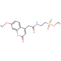 887406-79-3 N-[2-Methanethiosulfonylethyl]-7-methoxycoumarin-4-acetamide chemical structure