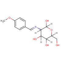 51471-40-0 2-(4-Methoxybenzylidene)imino-2-deoxy-D-glucopyranose chemical structure
