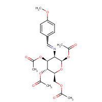 7597-81-1 2-(4-Methoxybenzylidene)imino-2-deoxy-1,3,4,6-Tetra-O-acetyl-b-D-glucopyranose chemical structure