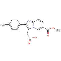 917252-80-3 6-(Methoxycarbonyl)-2-(4-methylphenyl)imidazo[1,2-a]pyridine-3-acetic Acid, chemical structure