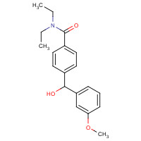 186094-06-4 rac-4-(3'-Methoxy-a-hydroxybenzyl)-N,N-diethylbenzamide chemical structure