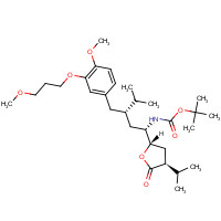 866030-35-5 [(1S,3S)-3-[[4-Methoxy-3-(3-methoxypropoxy)phenyl]methyl]-4-methyl-1-[(2S, 4S)-tetrahydro-4-(1-methylethyl)-5-oxo-2-furanyl]pentyl]carbamic Acid 1,1-tert-Butyl Ester chemical structure