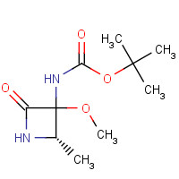 83542-13-6 [(2S,3S)-1-Methoxy-2-methyl-4-oxo-3-azetidinyl]-carbamic Acid 1,1-Dimethylethyl Ester chemical structure