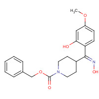 84163-00-8 (Z)-2-(5-Methoxy)phenol 4-(N-Benzyloxycarbonyl)piperidinyl-methanone Oxime chemical structure