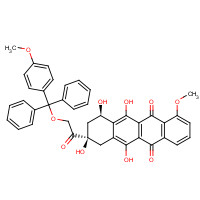 59326-04-4 14-((4-Methoxyphenyl)diphenylmethoxy) Daunomycinone chemical structure