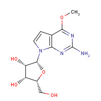 115479-42-0 4-Methoxy-7-b-D-ribofuranosyl-7H-pyrrolo[2,3-d]pyrimidin-2-amine chemical structure