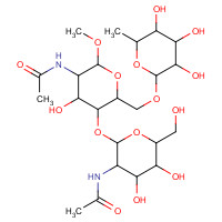97242-84-7 Methyl 2-Acetamido-4-O-(2-acetamido-2-deoxy-b-D-gluco- pyranosyl)-2-deoxy-6-O-(a-L-fucopyranosyl)-b-D-glucopyranoside chemical structure