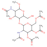 97242-82-5 Methyl 2-Acetamido-4-O-(2-acetamido-3,4,6-tri-O-acetyl-b-D-glucopyranosyl)-2-deoxy-b-D-glucopyranoside chemical structure