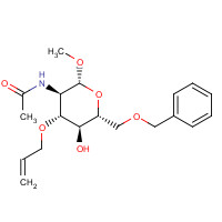 116981-28-3 Methyl 2-(Acetylamino)-2-deoxy-6-O-benzyl-3-O-2-propen-1-yl-b-D-glucopyranoside chemical structure