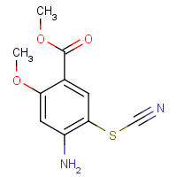 59168-56-8 Methyl 4-amino-2-methoxy-5-thiocyanobenzoate chemical structure