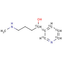 1216991-24-0 4-(Methylamino)-1-(3-pyridyl)-1-butanol-1,2',3',4',5',6'-13C6 chemical structure