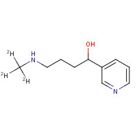 1189642-32-7 4-(Methylamino)-1-(3-pyridyl)-1-butanol-d3 chemical structure