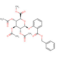 221287-88-3 Methyl 1-((2-Benzyloxycarbonxyl)phenyl)-2,3,4-tri-O-acetyl-b-D-glucopyranuronate chemical structure