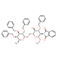 97242-86-9 Methyl 3-O-Benzyl-6-O-(2,3,4-tri-O-benzyl-a-L-fucopyranosyl)-2-deoxy-2-N-phthalimido-b-D-glucopyranoside chemical structure