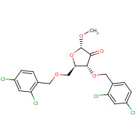 443642-30-6 Methyl 3,5-Bis-O-(2,4-dichlorobenzyl)-a-D-erythro-pentofuranosid-2-ulose chemical structure