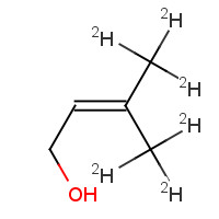 53439-16-0 3-Methyl-2-buten-1-ol-d6 (d5 Major) chemical structure