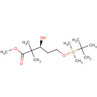 263900-32-9 (+)-Methyl (3S)-5-{[tert-Butyldimethylsilyl)oxy]}-3-hydroxy-2,2-dimethylpentanoate chemical structure