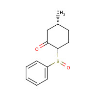 88154-77-2 (5R)-5-Methyl-2-(phenylsulfinyl)cyclohexanone chemical structure