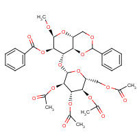 71238-93-2 Methyl 4,6-Di-O-benzylidene-2-O-benzoyl-3-O-(2,3,4,6-tetra-O-acetyl-b-D-glucopyranosid)-a-D-glucopyranoside chemical structure