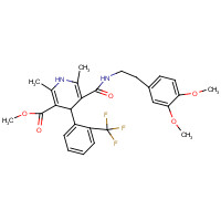 887406-97-5 Methyl 1,4-Dihydro-2,6-dimethyl-4-(2'-trifluoromethyl)phenyl-pyridine-3-carboxylate-5-(3,4-dimethoxyphenyl)ethyl Carboxamide chemical structure
