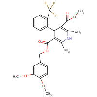 887407-05-8 5-Methyl 3-(3',4'-Dimethoxybenzyl)-1,4-Dihydro-2,6-dimethyl-5-(2'-trifluoromethyl)phenyl-3,5-pyridinedicarboxylate chemical structure