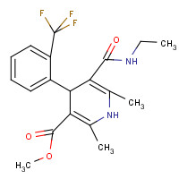 887407-06-9 Methyl 1,4-Dihydro-4-(2'-trifluoromethyl)phenyl-pyridine-3-carboxylate-5-ethyl Carboxamide chemical structure