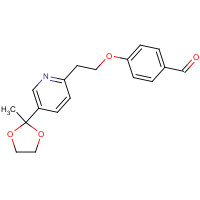 184766-55-0 4-[2-(5-(2-Methyl-1,3-dioxolan-2-yl)-2-pyridyl]ethoxy]benzaldehyde chemical structure