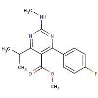 160009-36-9 Methyl 4-(4-Fluorophenyl)-6-isopropyl-2-(methylamino)pyrimidine-5-carboxylate chemical structure