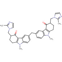 1076198-52-1 6,6'-Methylenebis[(2RS)-9-methyl-3-[(2-methyl-1H-imidazol-1-yl)methyl]-1,2,3,9-tetrahydro-4H-carbazol-4-one chemical structure