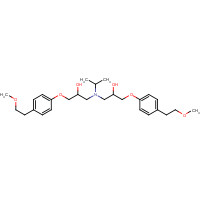 154784-36-8 1,1'-[(1-Methylethyl)imino]bis[3-[4-(2-methoxyethyl)phenoxy]-2-propanol chemical structure