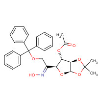 109680-99-1 1,2-O-(1-Methylethylidene)-6-O-(triphenylmethyl)-b-L-arabino-hexofuranos-5-ulose Oxime 3-Acetate chemical structure